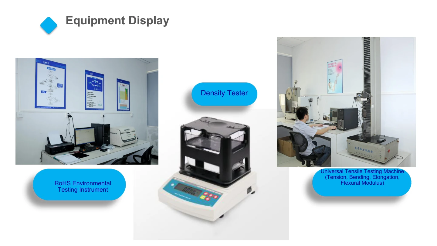 NF English catalog, page 11: Equipment display