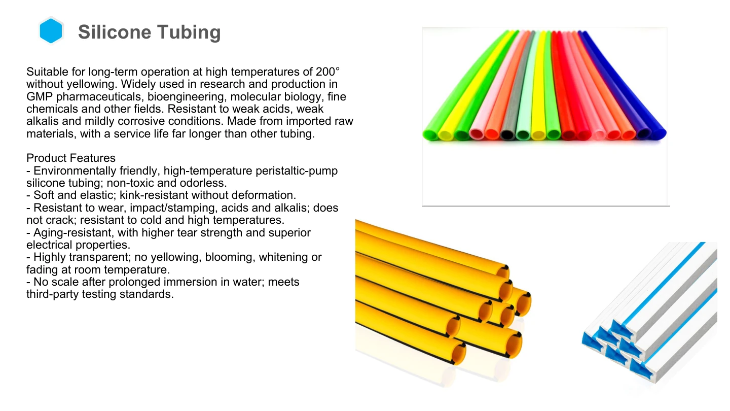 NF English catalog, page 21: Silicone tubing