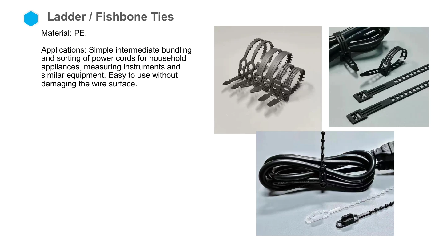 NF English catalog, page 24: Ladder and fishbone ties