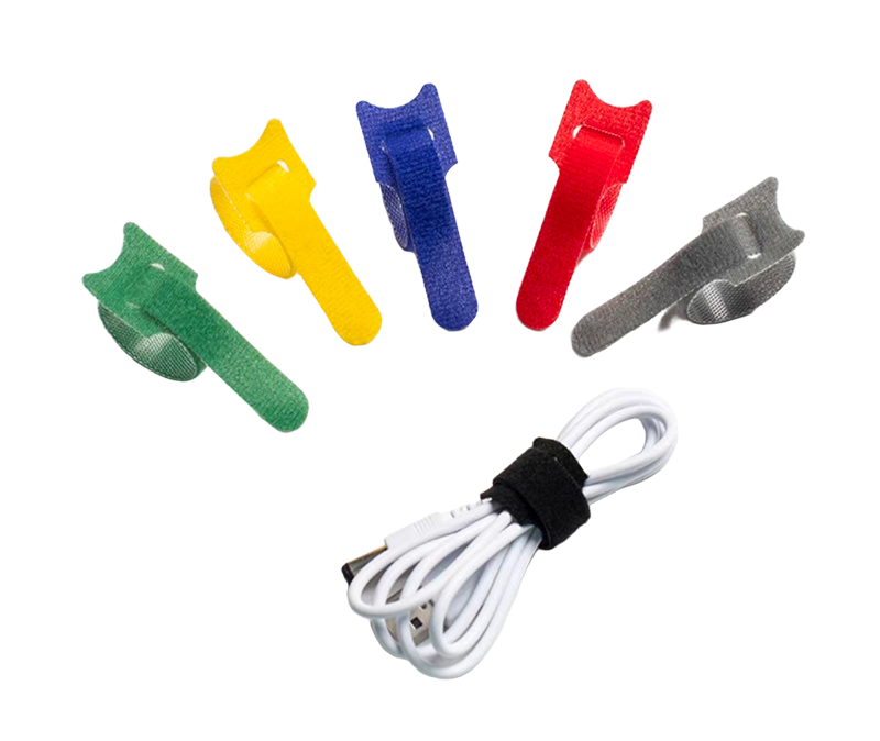 NF hook and loop straps with an example of cable bundling