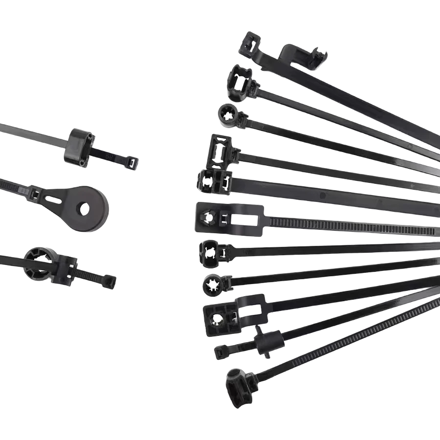 NF automotive cable tie mounting designs