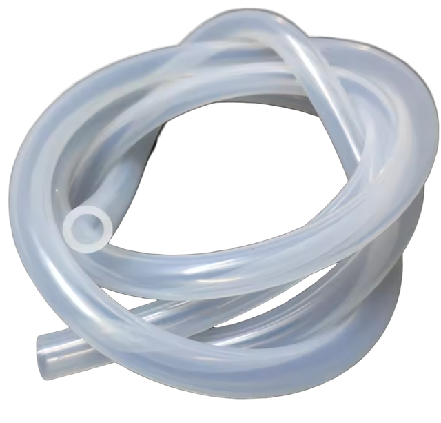 Transparent NF silicone tubing in a coil