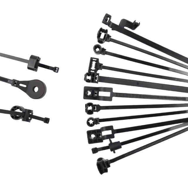 NF automotive cable tie mounting designs