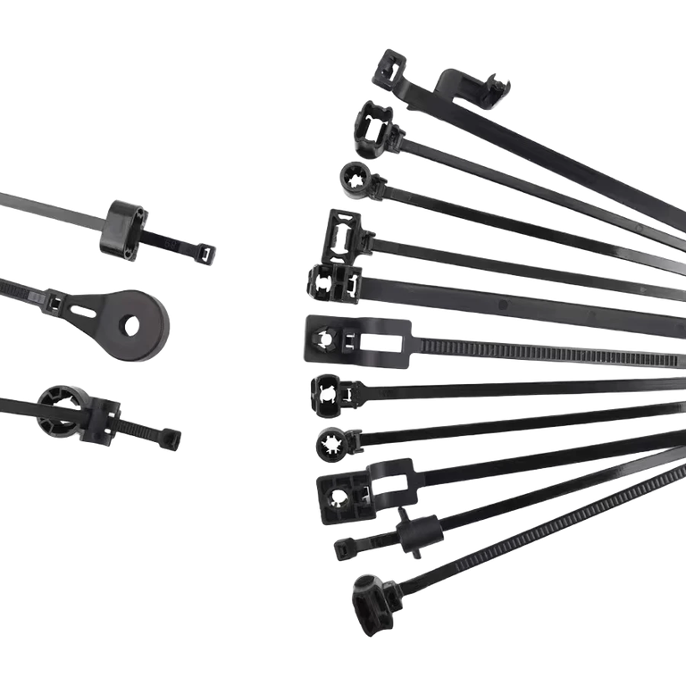 NF automotive cable tie mounting designs